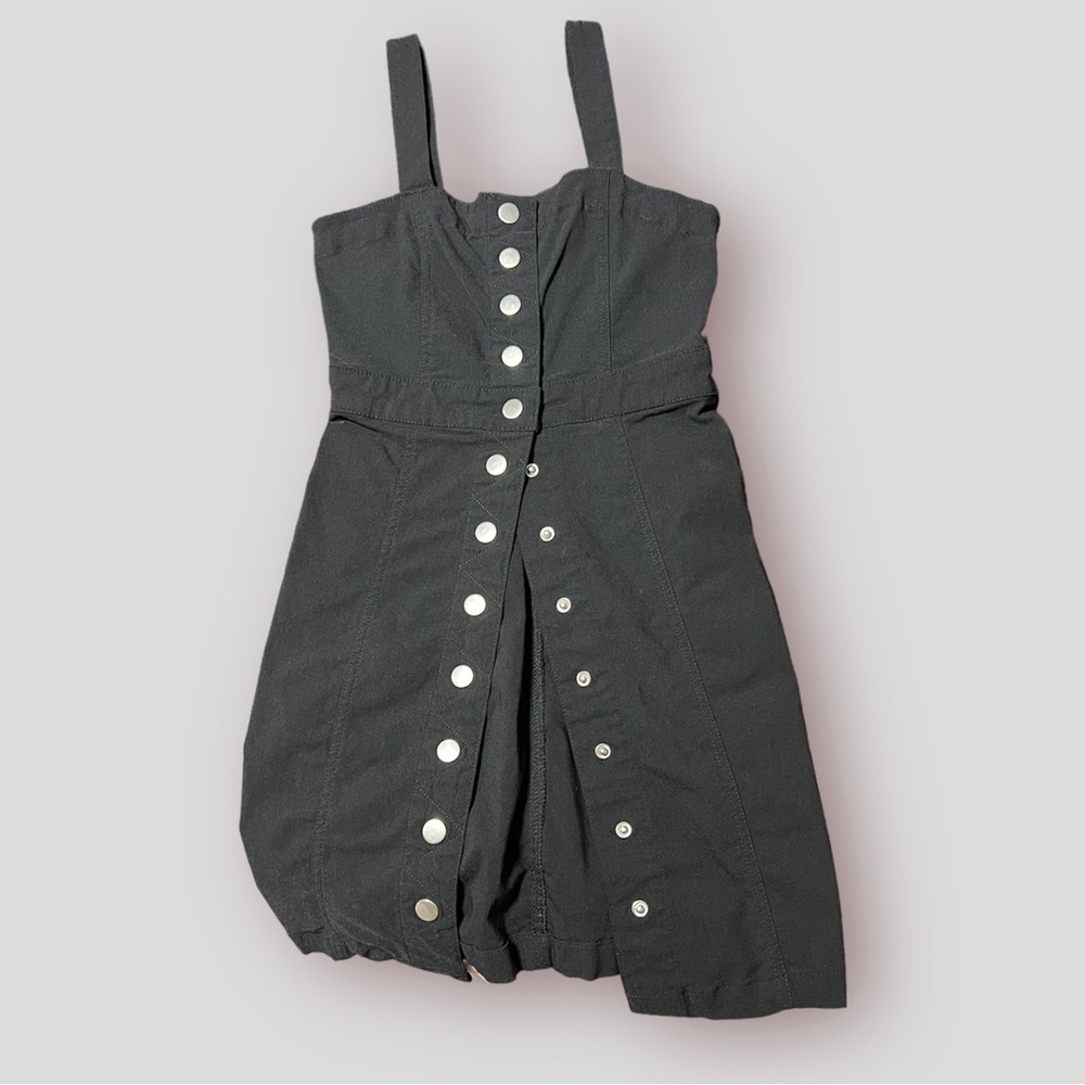 Forever 21 Black Button Up Dress